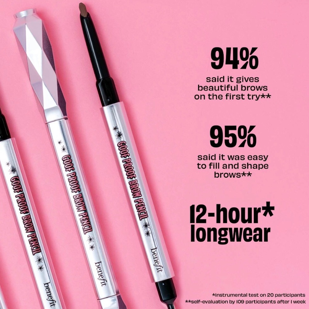 BNIB Benefit Cosmetics Goof Proof Waterproof Easy Shape & Fill Brow Pencil - 2 - Picture 9 of 10